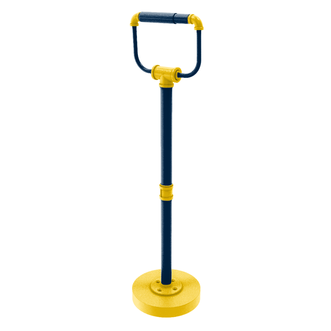 Collegiate Collection Freestanding Toilet Tissue Stand Great Lakes Maize and Blue Edition