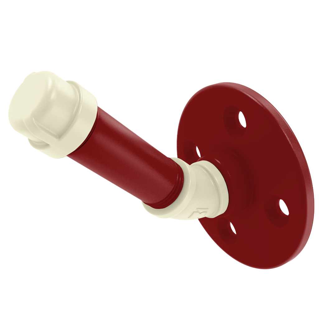 Collegiate Collection Single Robe Hook Norman Crimson and Cream Edition