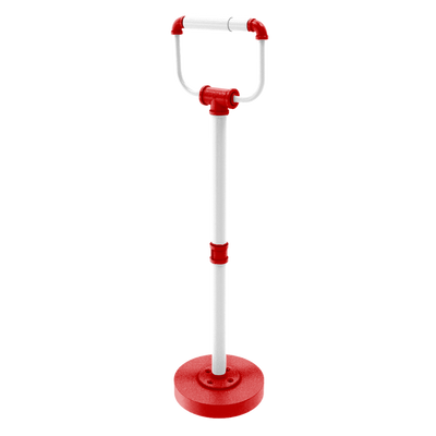 Collegiate Collection Freestanding Toilet Tissue Stand Cornhusker Red and White Edition