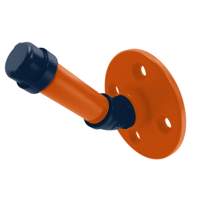 Collegiate Collection Single Robe Hook Plainsmen Blue and Orange Edition
