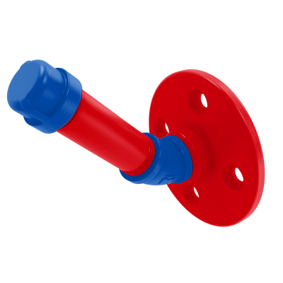 Collegiate Collection Single Robe Hook Lawrence Blue and Crimson Edition