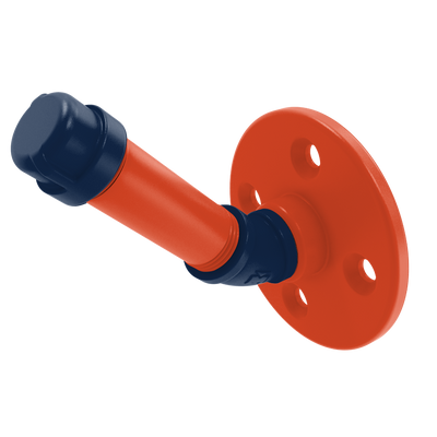 Collegiate Collection Single Robe Hook Champaign Orange and Blue Edition
