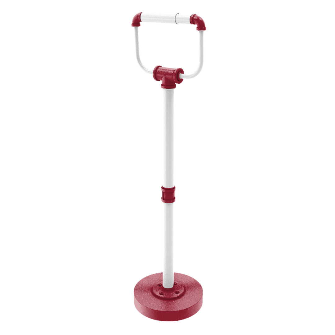 Collegiate Collection Freestanding Toilet Tissue Stand Fayetteville Red and White Edition