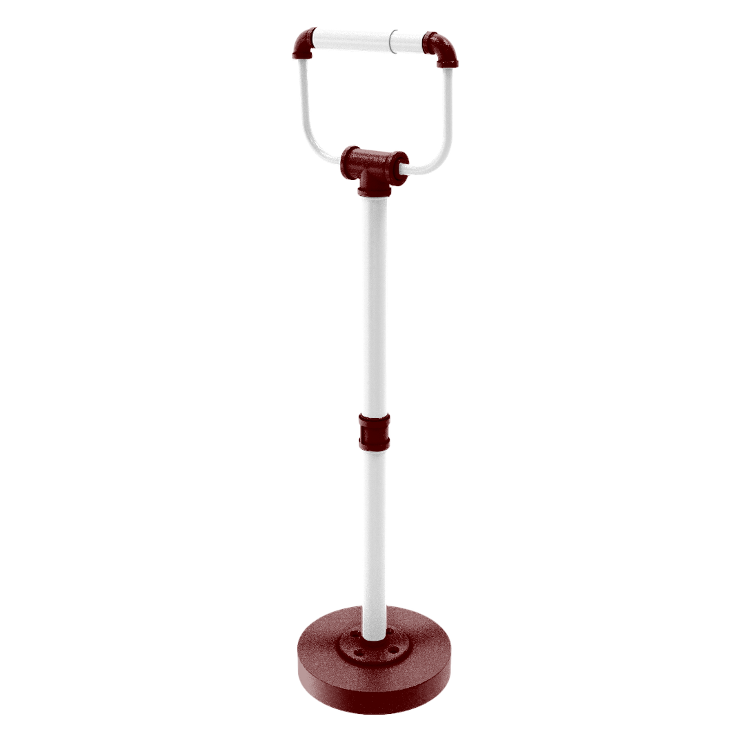 Collegiate Collection Freestanding Toilet Tissue Stand College Station Maroon and White Edition