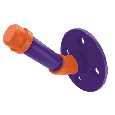 Collegiate Collection Single Robe Hook Foothills Orange and Purple Edition