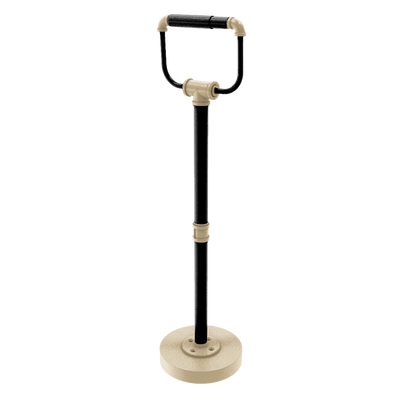 Collegiate Collection Freestanding Toilet Tissue Stand West Lafayette Black and Gold Edition