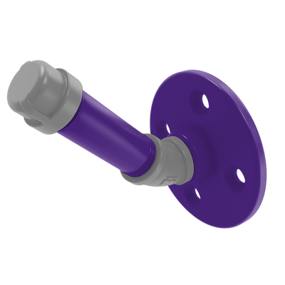 Collegiate Collection Single Robe Hook Flint Hills Purple and Silver Edition