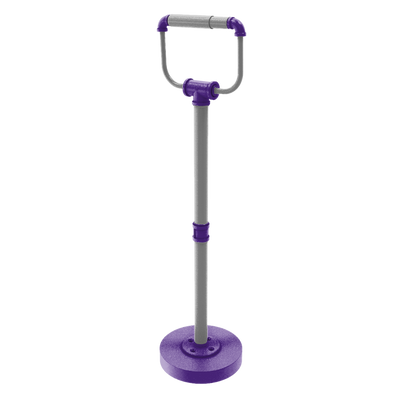 Collegiate Collection Freestanding Toilet Tissue Stand Flint Hills Purple and Silver Edition