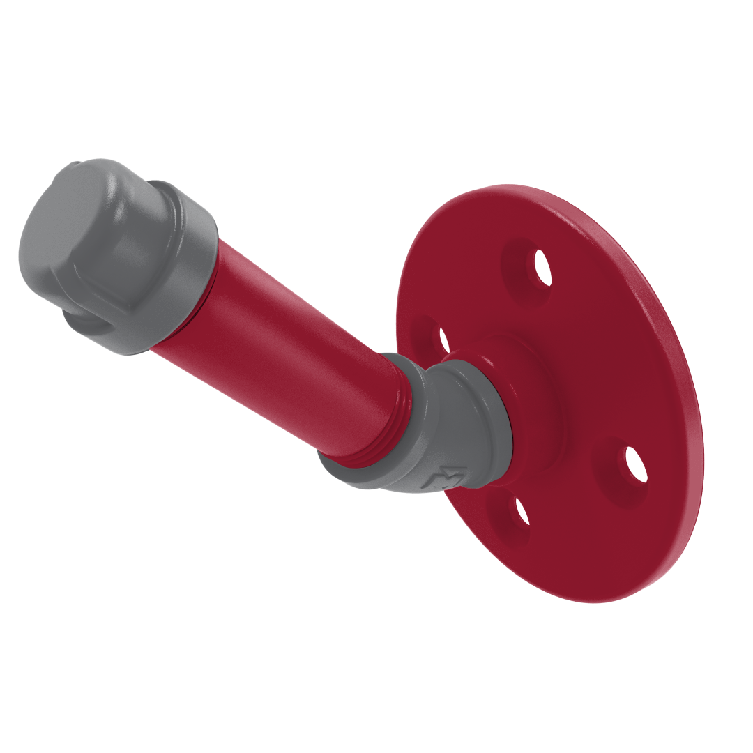 Collegiate Collection Single Robe Hook Pullman Crimson and Gray Edition