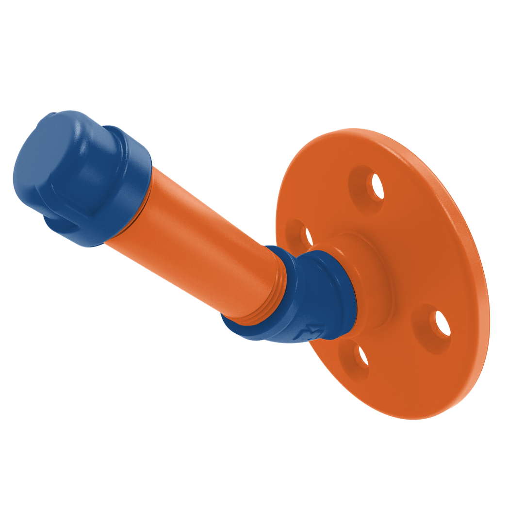 Collegiate Collection Single Robe Hook Treasure Valley Blue and Orange Edition
