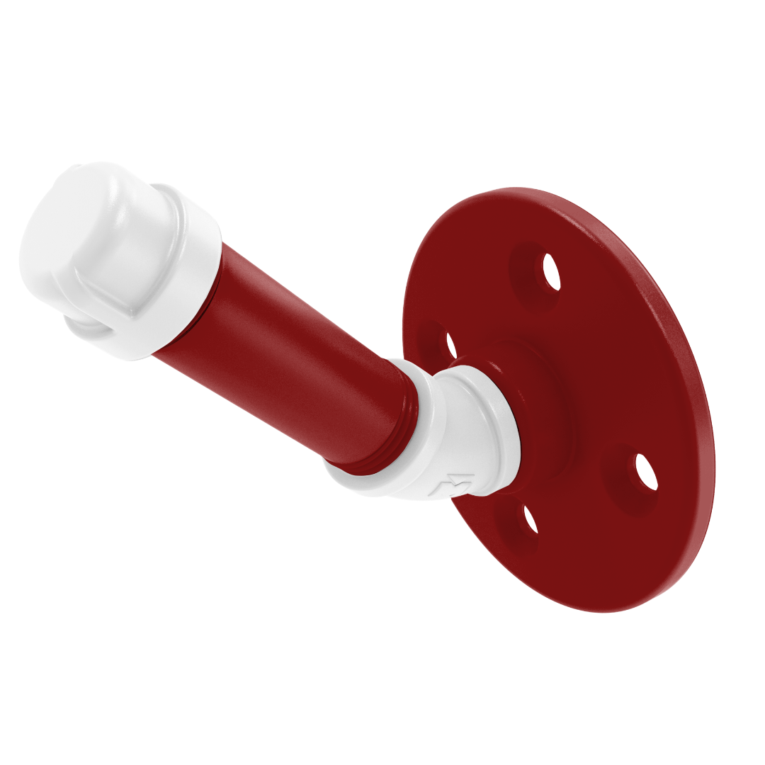 Collegiate Collection Single Robe Hook Silicon Valley Red and White Edition
