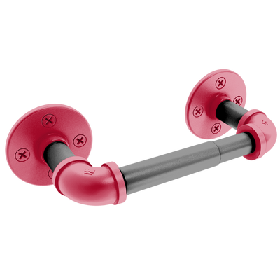 Collegiate Collection 2 Post Toilet Paper Holder Athens Red and Black Edition