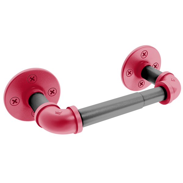 Collegiate Collection 2 Post Toilet Paper Holder Athens Red and Black