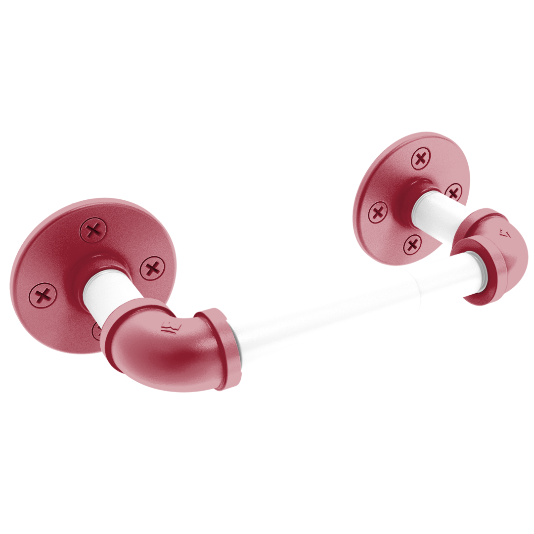 Collegiate Collection 2 Post Toilet Paper Holder Fayetteville Red and White Edition