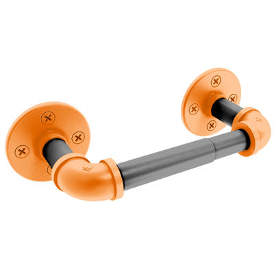 Collegiate Collection 2 Post Toilet Paper Holder Stillwater Orange and Black Edition