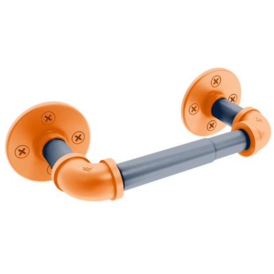 Collegiate Collection 2 Post Toilet Paper Holder Upstate New York Orange and Navy Edition