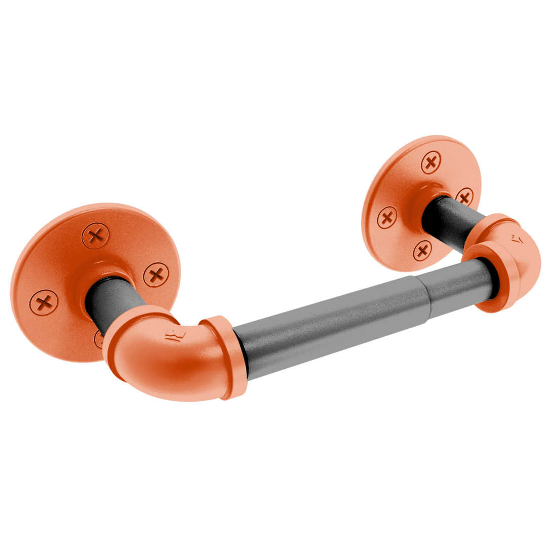 Collegiate Collection 2 Post Toilet Paper Holder Corvallis Orange and Black Edition