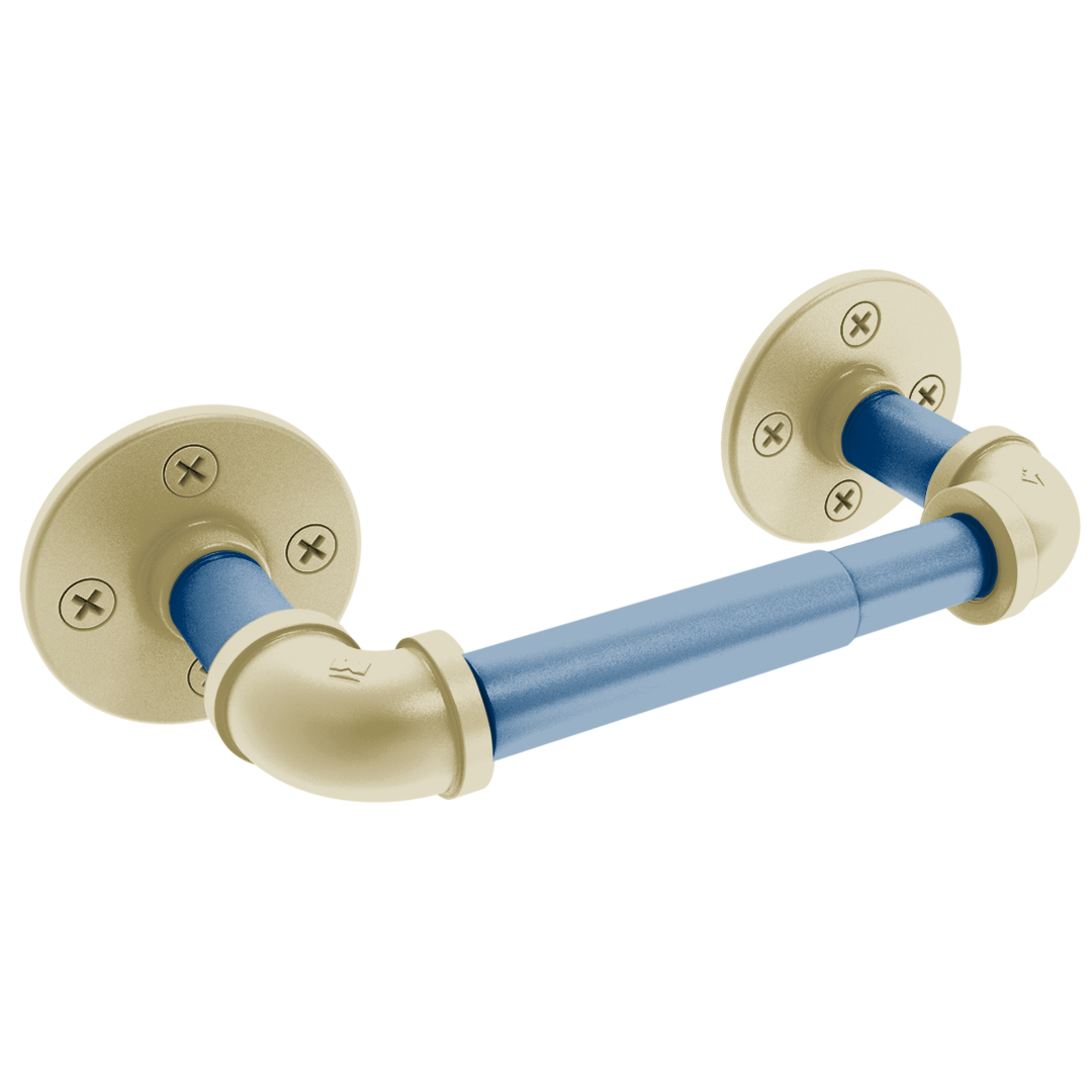 Collegiate Collection 2 Post Toilet Paper Holder Atlanta Gold and White Edition