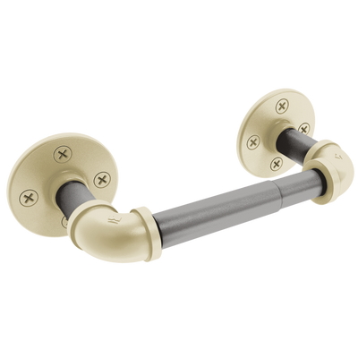 Collegiate Collection 2 Post Toilet Paper Holder Boulder Black and Gold Edition