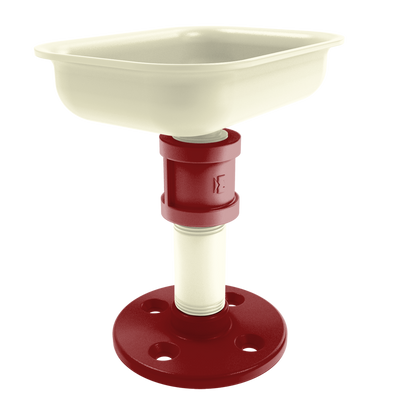 Collegiate Collection Vanity Top Soap Dish Norman Crimson and Cream Edition