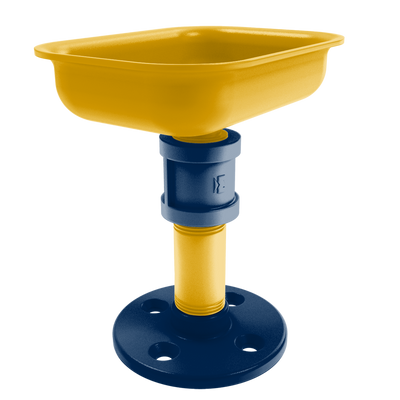 Collegiate Collection Vanity Top Soap Dish Mountaineer State Blue and Gold Edition