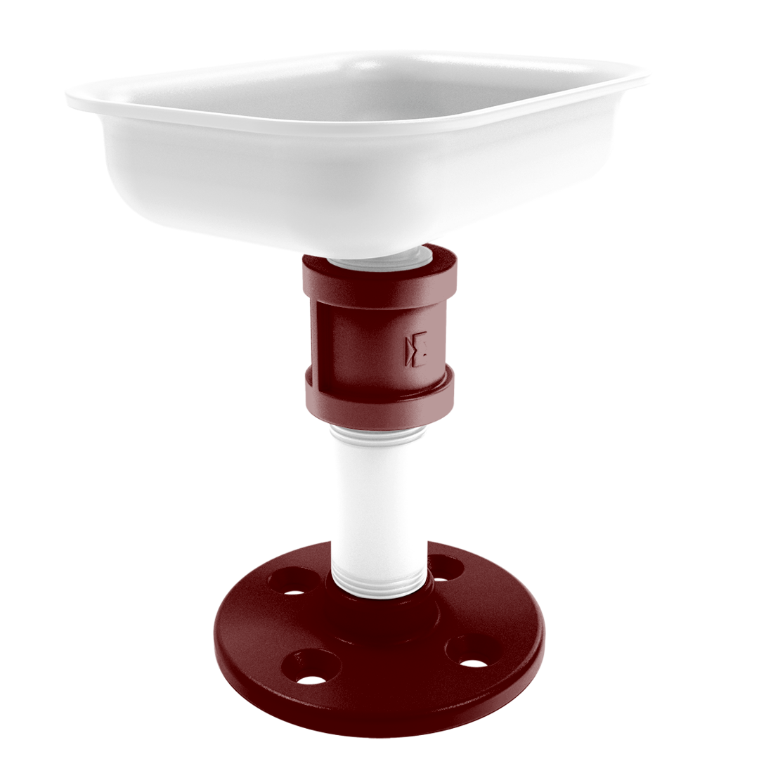 Collegiate Collection Vanity Top Soap Dish College Station Maroon and White Edition