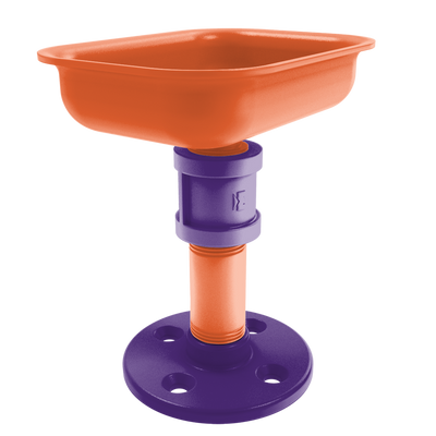 Collegiate Collection Vanity Top Soap Dish Foothills Orange and Purple Edition
