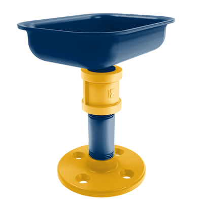 Collegiate Collection Vanity Top Soap Dish Bay Area Blue and Gold Edition