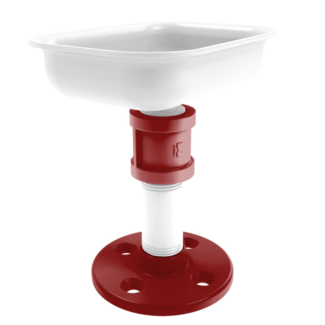 Collegiate Collection Vanity Top Soap Dish Silicon Valley Red and White Edition