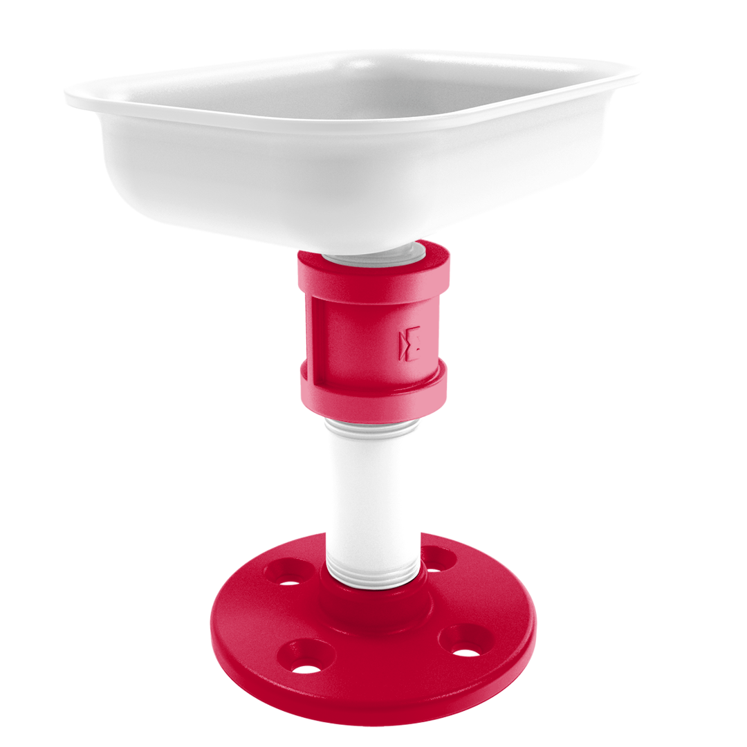 Collegiate Collection Vanity Top Soap Dish Salt Lake Red and White Edition