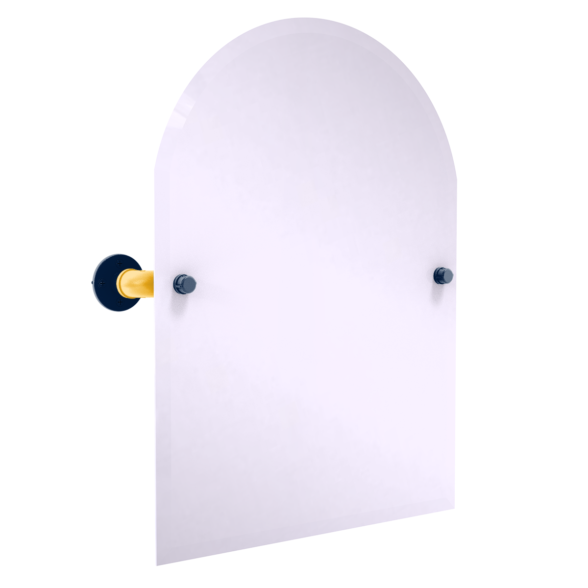 Slapshot Collection Frameless Arched Top Wall Mounted Tilt Mirror Nashville Edition