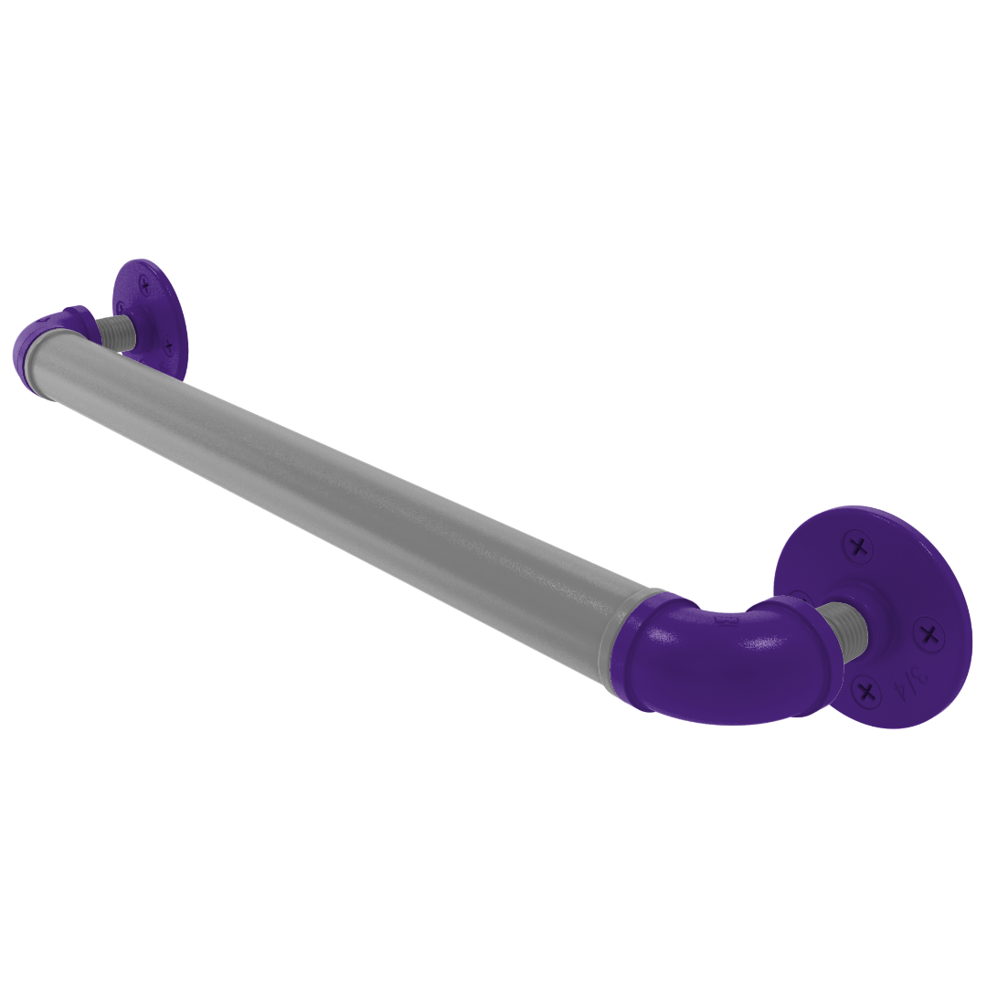 Collegiate Collection Grab Bar Flint Hills Purple and Silver Edition