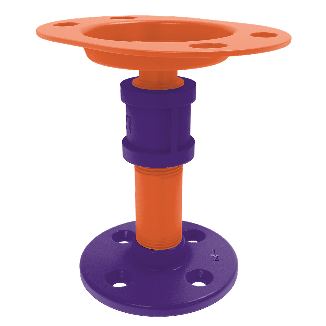 Collegiate Collection Vanity Top Toothbrush Holder Foothills Orange and Purple Edition