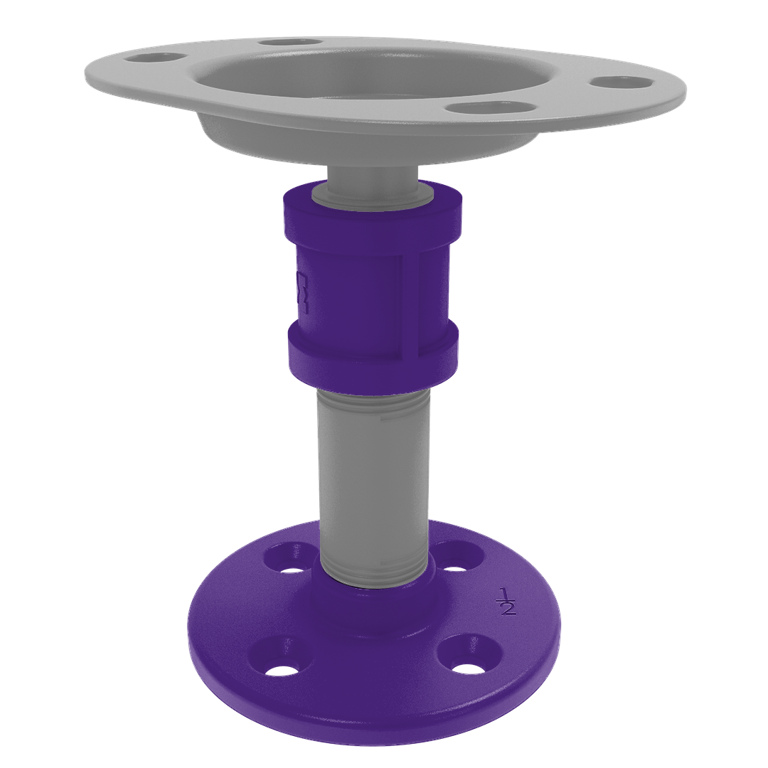 Collegiate Collection Vanity Top Toothbrush Holder Flint Hills Purple and Silver Edition