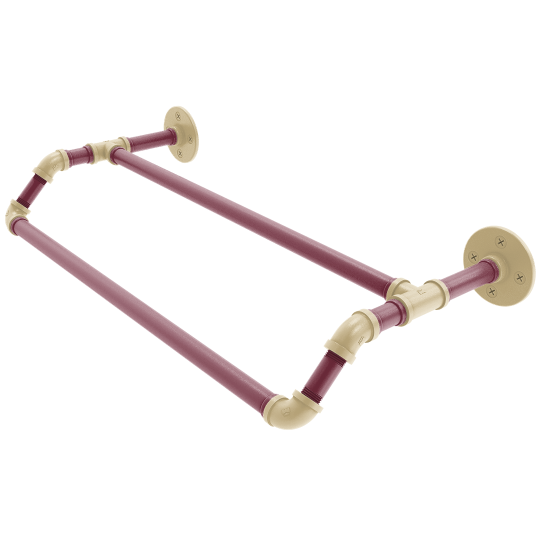 Collegiate Collection Double Towel Bar Tallahassee Garnet and Gold Edition