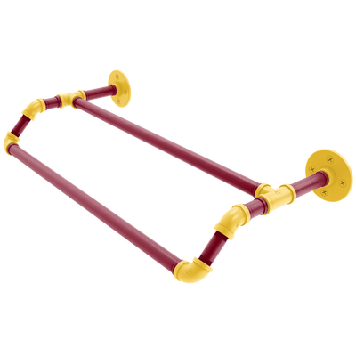 Collegiate Collection Double Towel Bar Twin Cities Maroon and Gold Edition
