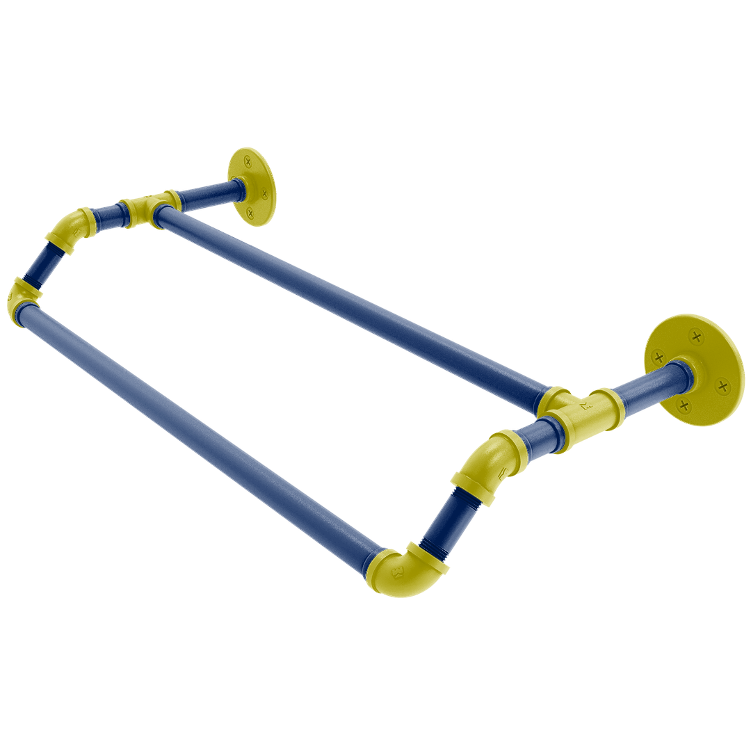Collegiate Collection Double Towel Bar Steel City Game Day Edition