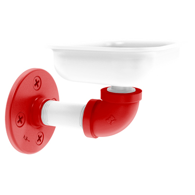 Collegiate Collection Wall Mounted Soap Dish Cornhusker Red and White Edition