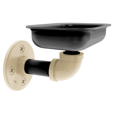 Collegiate Collection Wall Mounted Soap Dish West Lafayette Black and Gold Edition