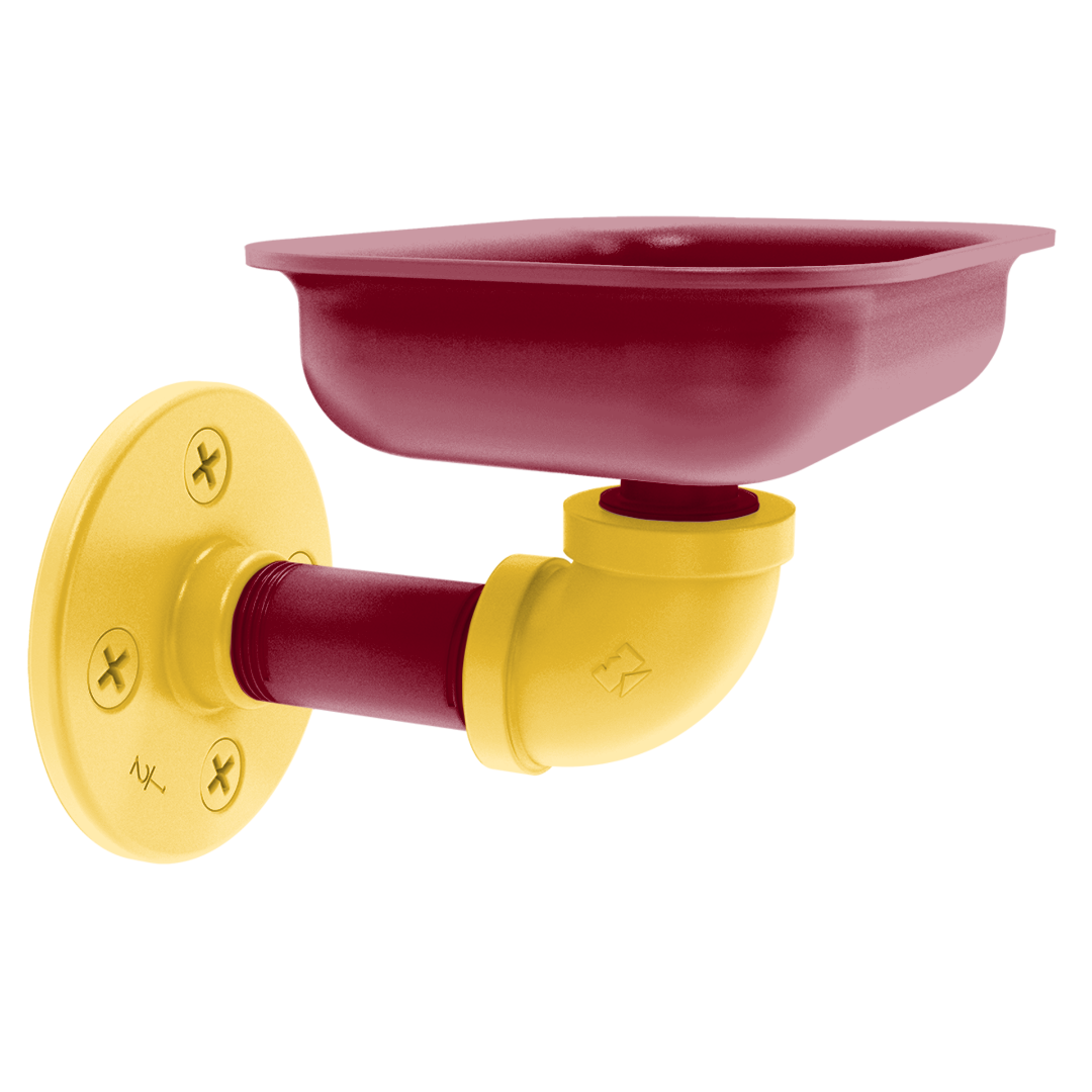 Collegiate Collection Wall Mounted Soap Dish Twin Cities Maroon and Gold Edition