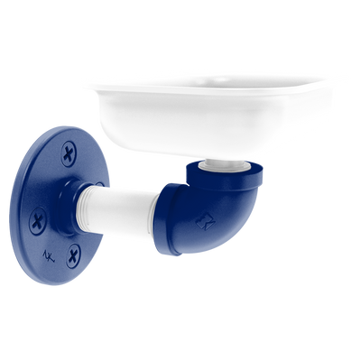 Collegiate Collection Wall Mounted Soap Dish Durham Blue and White Edition