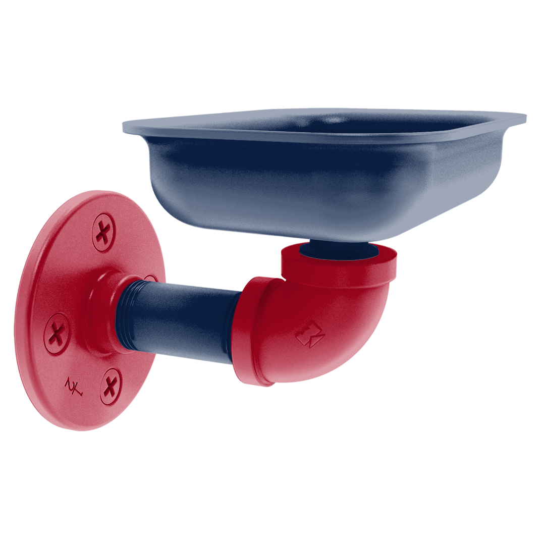 Collegiate Collection Wall Mounted Soap Dish Tucson Red and Blue Edition