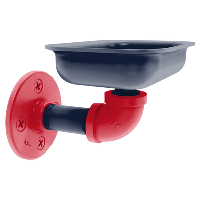 Collegiate Collection Wall Mounted Soap Dish Oxford Red and Navy Edition