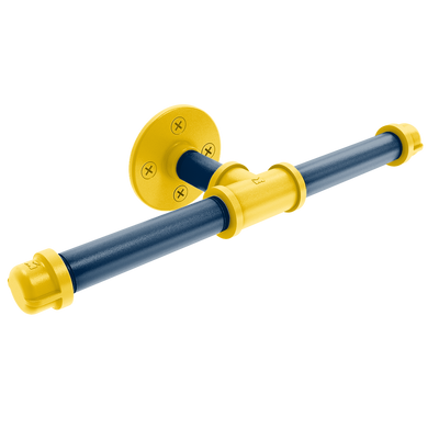 Collegiate Collection Double Roll Toilet Paper Holder Great Lakes Maize and Blue Edition