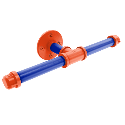 Collegiate Collection Double Roll Toilet Paper Holder Swamp Blue and Orange Edition