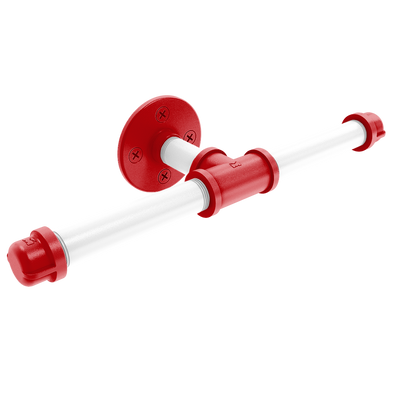 Collegiate Collection Double Roll Toilet Paper Holder Badger State Red and White Edition