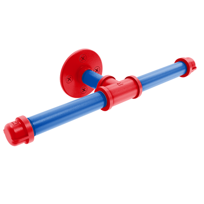 Collegiate Collection Double Roll Toilet Paper Holder Lawrence Blue and Crimson Edition