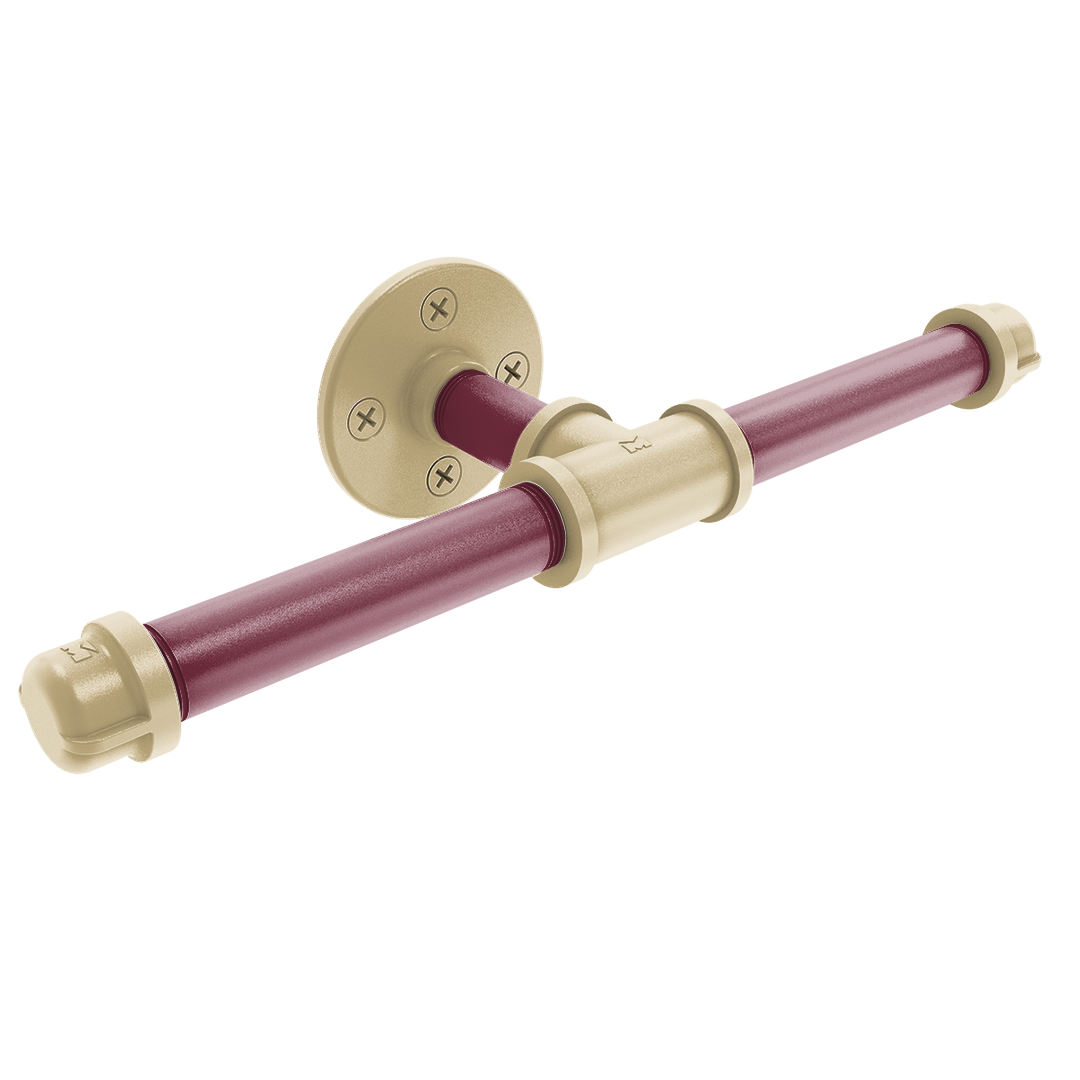 Collegiate Collection Double Roll Toilet Paper Holder Tallahassee Garnet and Gold Edition