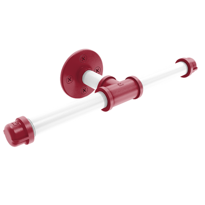 Collegiate Collection Double Roll Toilet Paper Holder Fayetteville Red and White Edition