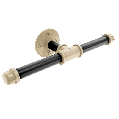 Collegiate Collection Double Roll Toilet Paper Holder West Lafayette Black and Gold Edition